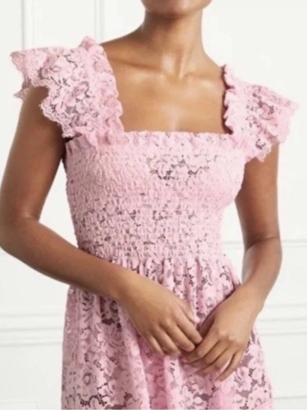 Hill House Pink Lace Ellie Nap Midi Dress L Collectors Edition 2022 - Picture 3 of 8